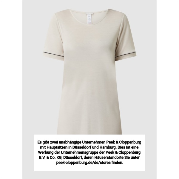 Hanro Damen Nachthemd Beige Gr. Mittel