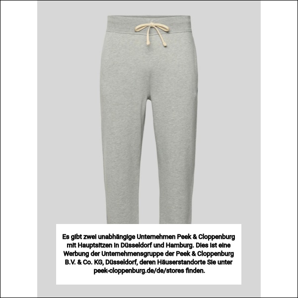 Polo Ralph Lauren Herren Hellgrau Melange Regular Fit Sweatshorts Aus Baumwoll-Mix