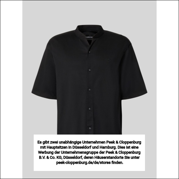 Emporio Armani Herren Schwarz Freizeithemden, Gr. Extra Groß